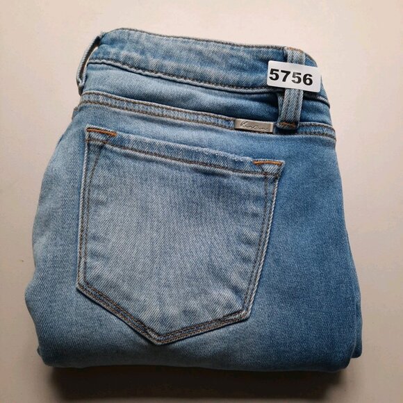 Kancan Jeans Womens 9/28 Low‎ Rise Skinny Ankle Distressed Raw Hem Boho Stretch - Picture 10 of 10